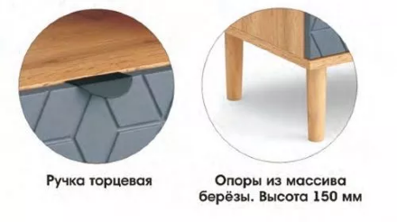 Комод Денвер 3 ящика 