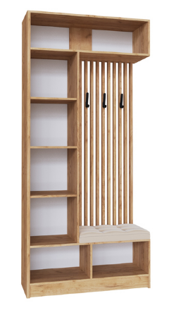 Центральная секция Руэлла, Крафт золотой/Графит серый 