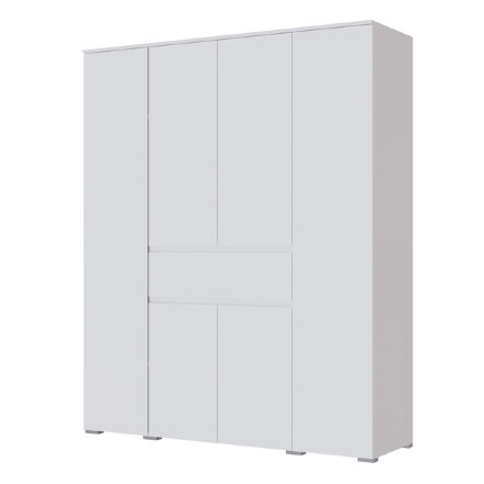 Шкаф 4-х створчатый Плейона, белый 
