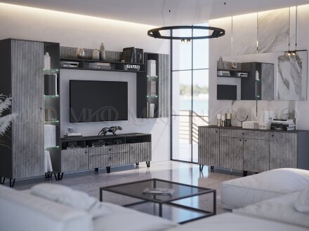 Шкаф Оливия, мрамор глянец 